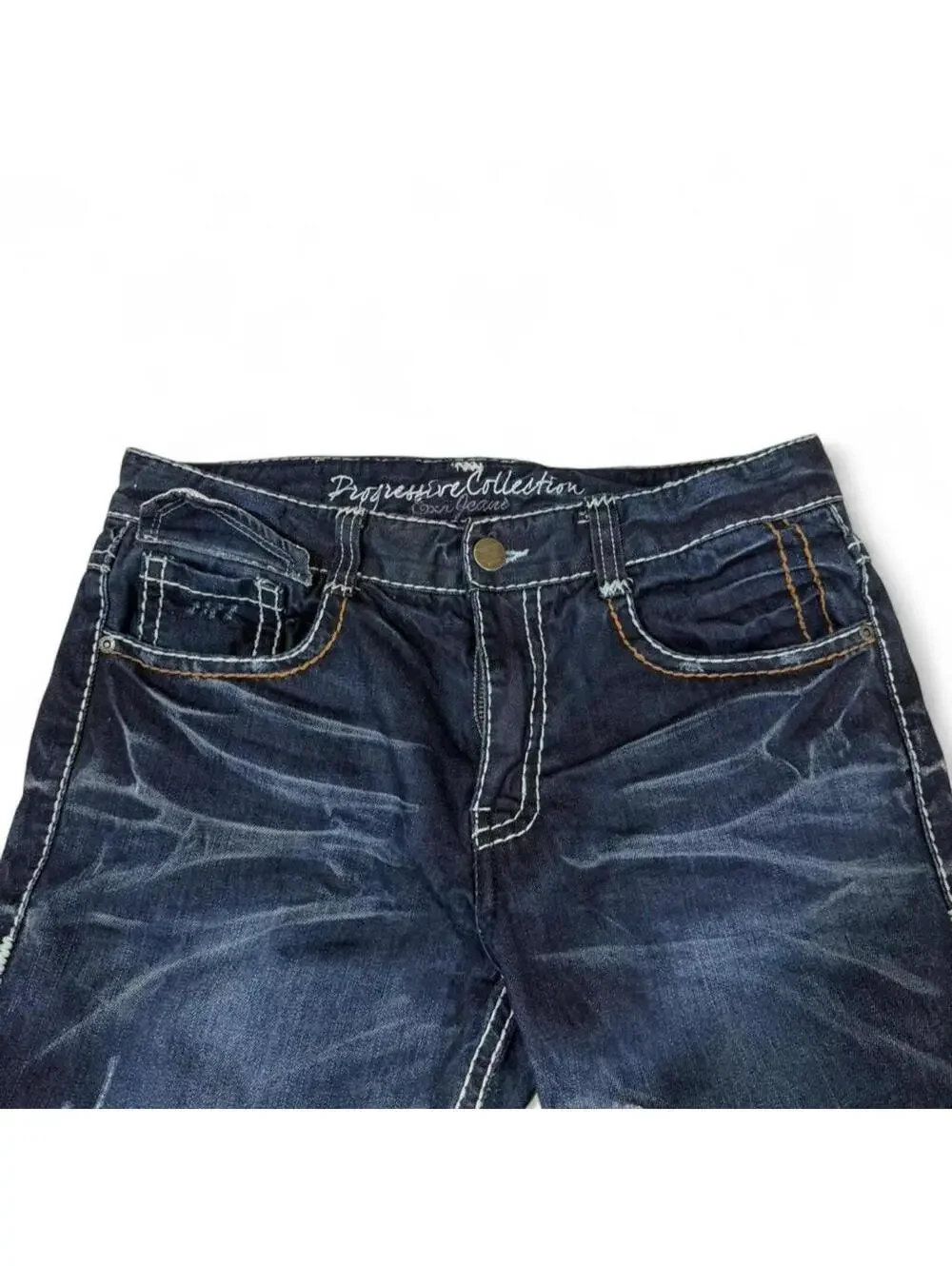 Progressive collection EXR denim jeans with signature design - Picture 6 of 8